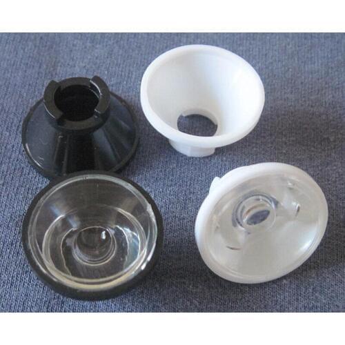 #PRH-20 High quality Led Lens Sets, Lens Diameter: 20mm, Holder Size: 22X12.5mm, 45 degree, Plano Clean Surface, PMMA