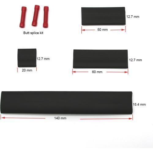 Self Regulating Heating Cable Connection Kits Glue Heat Shrinkable Sleeves Butt Connector