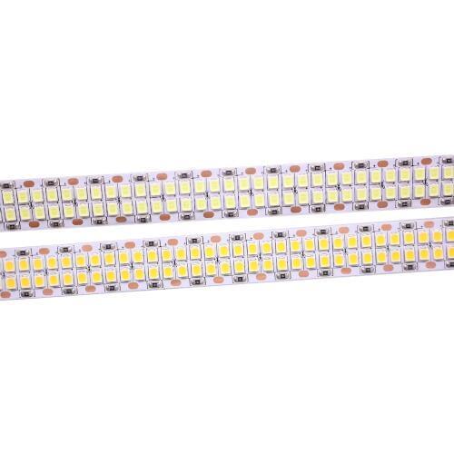 1/2/3/4/5M 240leds/m 480leds/M 12V 24V 2835 LED Strip tape light double row IP20 White/Warm White 1200led/5m 2400leds/5m