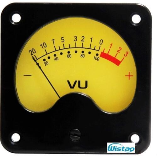 Tube VU meter LED backlight Free Driver with Damping Electromechanical Meter Tube amp Accessories High quality Free Shipping
