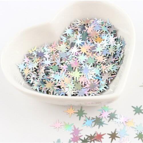 Ultrathin Nail Sequin Pailette 9mm Star Glitters Sequins for Nail Art DIY Wedding Craft Christmas Decoration Confetti