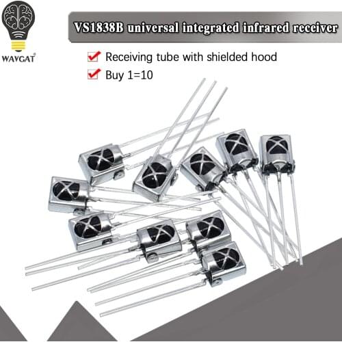 Free Shipping 10pcs/LOT eneral integration universal infrared receiving head/Infrared sensor HX1838 / VS1838 VS1838B