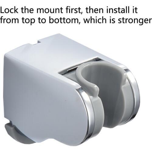 Yooap Shower wall seat Plastic ABS plated shower holder Seat holder hand spray adjustable activity support