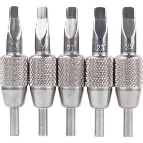 Professional 1pcs Silver Stainless Steel Tattoo Machine Grip Tube Supply