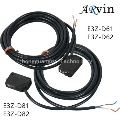 2Pcs Infrared Diffuse Reflection Photoelectric Switch Sensor E3Z-D61 E3Z-D62 E3Z-D81 E3Z-D82 Photoelectric Sensor
