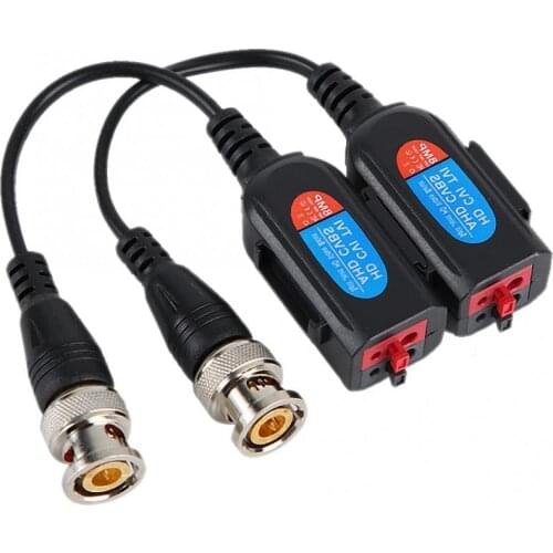 20 Pairs/Lot HD 8MP AHD CCTV Camera Twisted BNC Video Balun Passive Transceivers UTP Connector for 4K AHD TVI CVI CVBS Cameras