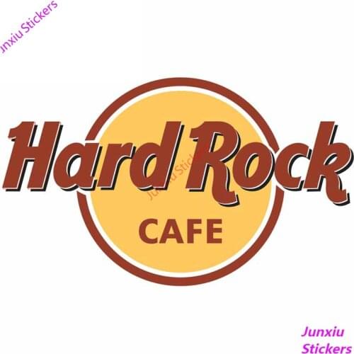 Personality Car Sticker for Hard Rock Cafe Camper Truck Decal Creative PVC Waterproof Cover Scratch Auto Decoration 13cmX9cm