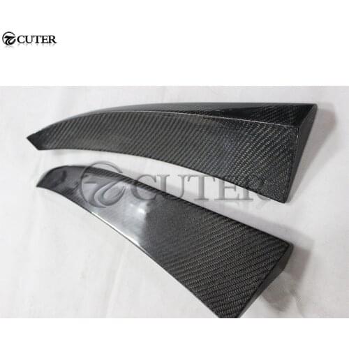 W205 Carbon Fiber Side Splitter Car Rear Bumper Aprons for Mercedes-Benz W205 C200 C300 body kit 2015