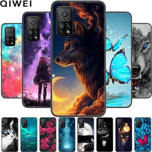 For Xiaomi Mi 10T Pro Case 6.67'' Black Bumper Soft Silicone Cover For Xiaomi Mi 10T 5G mi 10 T Protective Phone Cases MI10T