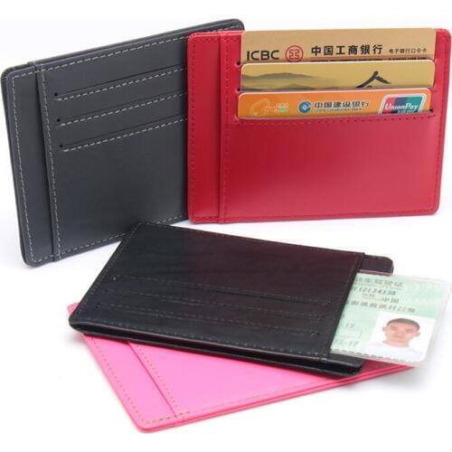 100% Genuine Leather credit card id holders bank card holder wallet Card clip ID Holders (Custom available)