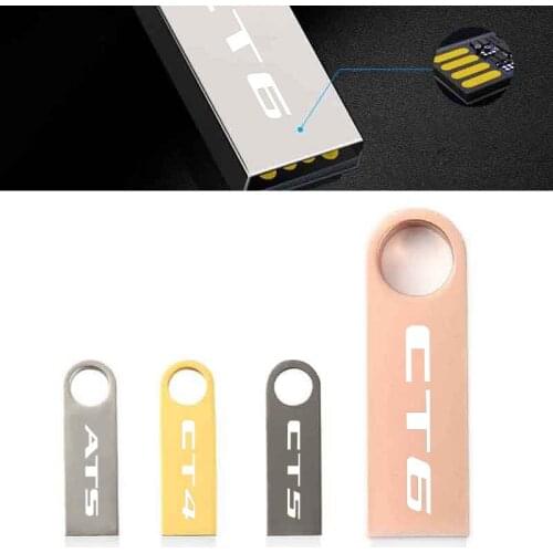 Usb flash drive 16GB 32GB Pen Drive waterproof metal u disk For Cadillac STS XLR XT4 XT5 XT6 XTS ATS BLS CT4 CT5 CT6 CTS DTS ELR