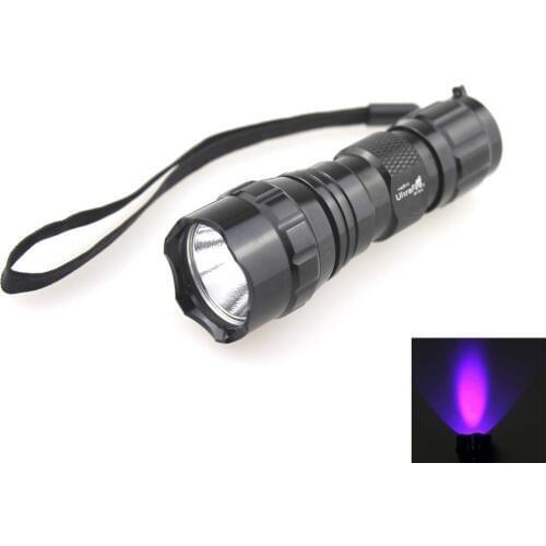 U-F WF-501A 410nm UV LED Flashlight (1xCR123A/1x16340)