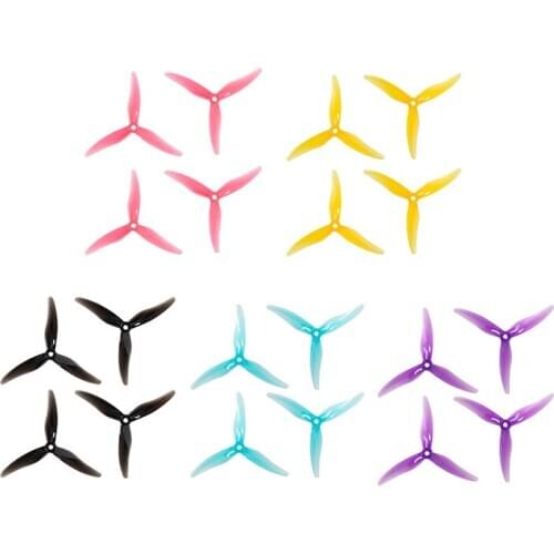 GEMFAN Hurricane 51477 4.12g 5mm/POP 3-Paddle Propeller CW CCW 5inch 4S 6S for 2206-2407 Motor DIY RC FPV Racing Drone