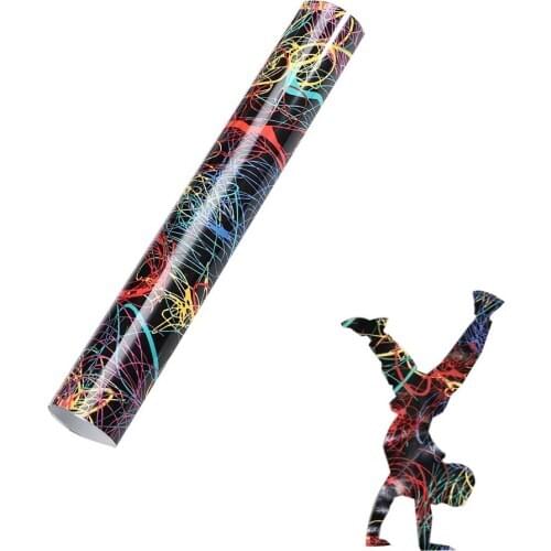 HOHOFILM Multi-size Stripe Heat Transfer Vinyl HTV Vinyl PU Iron on Film T-shirt Vinyl Heat press Vinyl for Silhouette or Cricut