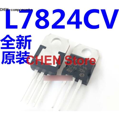 10pcs Imported new original L7824CV TO-220 three-terminal regulator