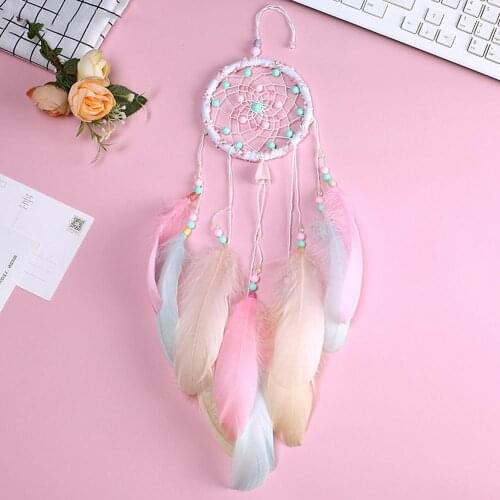 Colorful Handmade Feather Dream Catcher Car Home Hanging Decoration Girls Gift for Gift Decor Home Girls Kids Room Dreamcatcher
