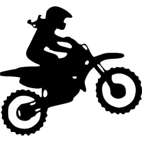 PLAY COOL Car Sticker Dirt Bike Motocross Girl Female Rider Bike Funny Auto Motorcycles Accessories Vinyl Decals for BMW VW Audi