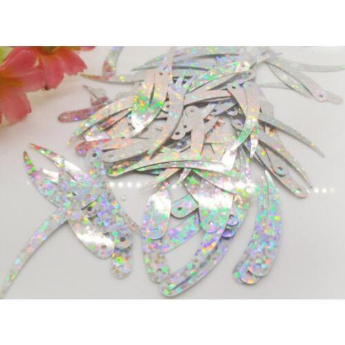 A5 Sewing supplies 5mm * 33mm elephant tooth laser beads sequins clothing manual DIY wedding dress wedding hairdress