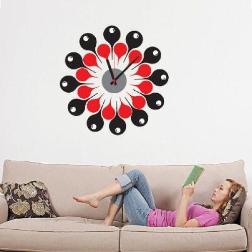 Drop clock Sticker Bedroom Living Room Home DIY Removable Mural PVC Decal custom removable waterproof
