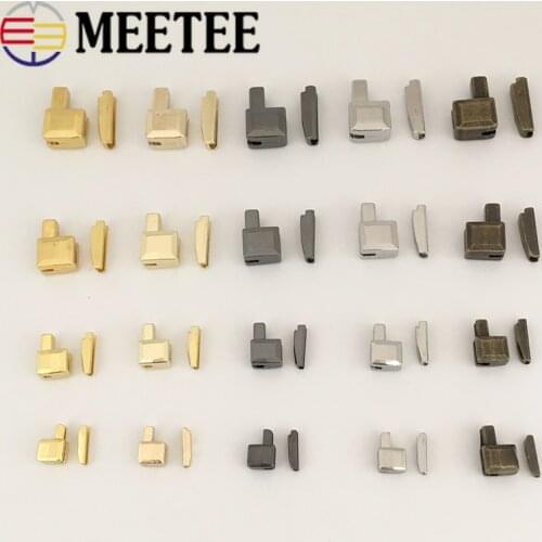 20/50set 3# 5# 8#10# Nylon Resin Metal Zipper Stopper Open-end Zip Slider Socket Repair Insert Box Pin Retainer Replacement Kits