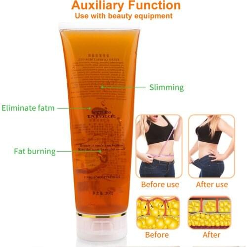 Conductive Slimming Gel for Ultrasound Cavitation RF Device/ EMS Body Massager/IPL Hair Removal Cooling Conducting Gel 300g