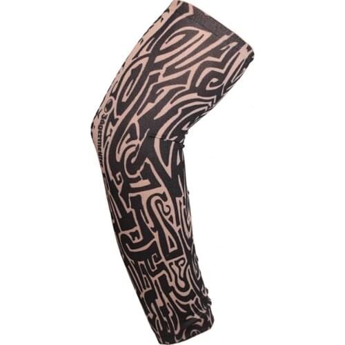 1Pc MTB Bike Bicycle Sleeves Arm Protection Ridding Sleeves Outdoor Cycling Sleeves 3D Tattoo Printed Armwarmer UV Protection