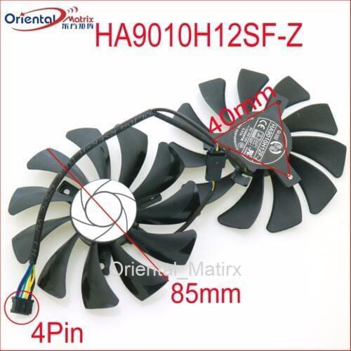 HA9010H12F-Z HA9010H12SF-Z 12V 0.57A 85mm 40*40*40mm 4Pin VGA Fan For MSI GTX1050TI GTX 1060 GTX1060 Graphics Card Cooling Fan