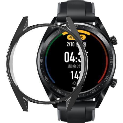 High Quality Protective Case for Huawei Watch GT 42mm/46mm/GT 2 Pro Soft TPU Plating Cover Thin Flexible Shockproof Bumper Shell