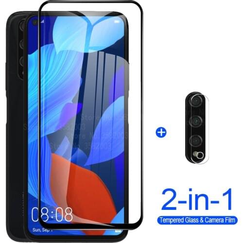 2 in 1 Camera Protective Glass For Huawei y9a y9 y8p y7a y7p y6s y5p nova 5 t 7i 6se 7se p smart s z pro Screen Protector Film