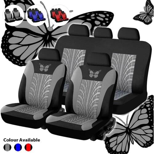 Car Seat Protector Cover Seat Covers Set Interior Accessories Embroidery Front&Rear Car Full Seat Cover Styling Car Universal