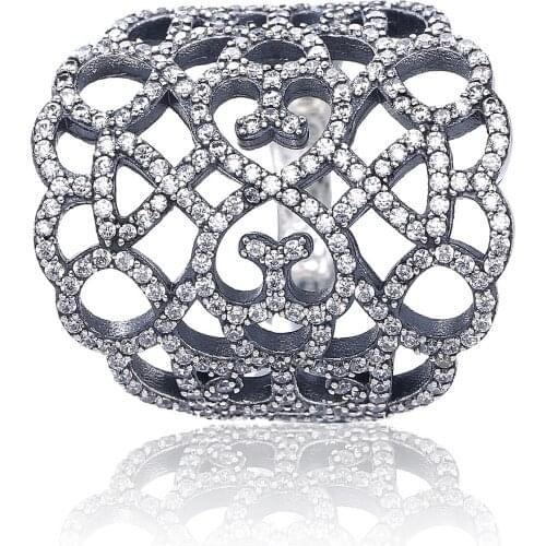 Ajax 925 Sterling Silver Chunky Womens Wide Ring Female Engagement Wedding Luxury Accessories Best Gift For Ladies