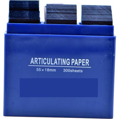 1box/300 Sheet Dental Articulating Paper Strips Dental Lab Products Tool Oral Teeth Care Whitening Material 55*18mm Red/Blue