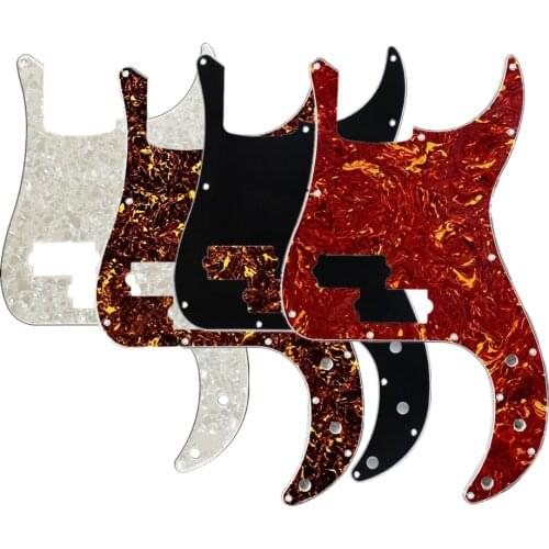 FLEOR 1PC Electric Bass Pickguard P Bass 4 String Scratch Plate & Screws for PB Parts, 4 Colors Choose