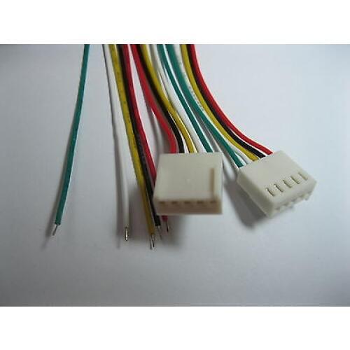 20 pcs 2510 2.54mm Pitch 5 Pin Female Connector with 26AWG 300mm Leads Cable