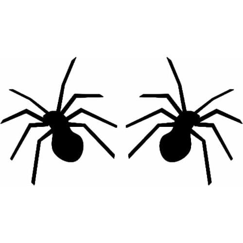 2X13.3CM*14.6CM Venom Animal Spider Vinyl Decal Car Sticker Black/Silver C19-0218