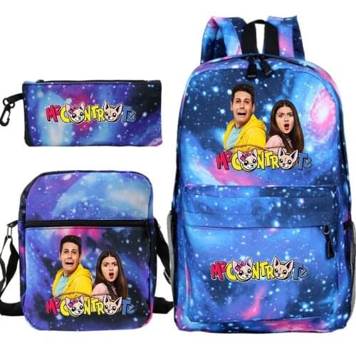 Beautiful 3pcs set Me contro Te Backpack waterproof Childs school bag teenagers bookbag back to school bag unisex Daily rucksack