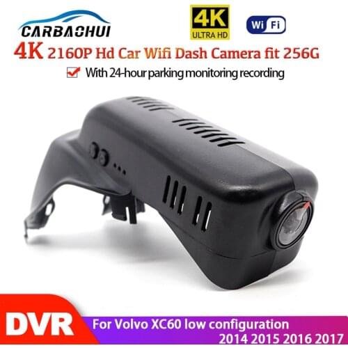 4K Car Wifi DVR Dash Cam Digital Video Recorder APP Control high quality HD For Volvo XC60 low configuration 2014 2015 2016 2017