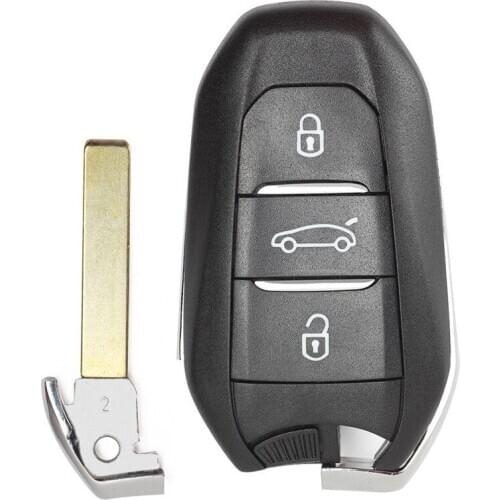 5pcs original 3 button smart remote key for Peugeot Citroen DS5 FSK 434mhz with PCF7945/7953(HITAG2) 46 chip