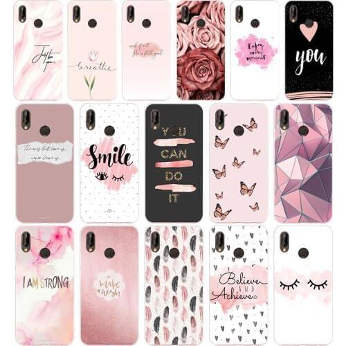 61AA Proverb Phrase Motto Silicone TPU Protective Cover Phone Case On For Huawei P20 30 Pro Lite Case Soft
