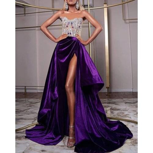 Ever Pretty Dress Elegant 2021 Evening Dress Bride Gown Lace&Sequins Robe de soir Suitable for Parties Plus Size Woman dresses