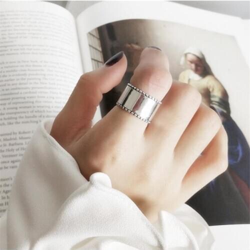 Boho Gothic New Smooth Round Rings For Women Men Jewelry Birthday Gift Romantic Wedding Engagement Drop Shipping
