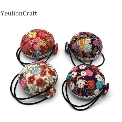 Chzimade Random Color Flower Printing Needle Pin Cushion Japanesee Style DIY Stitch Sewing Needlework Accessories