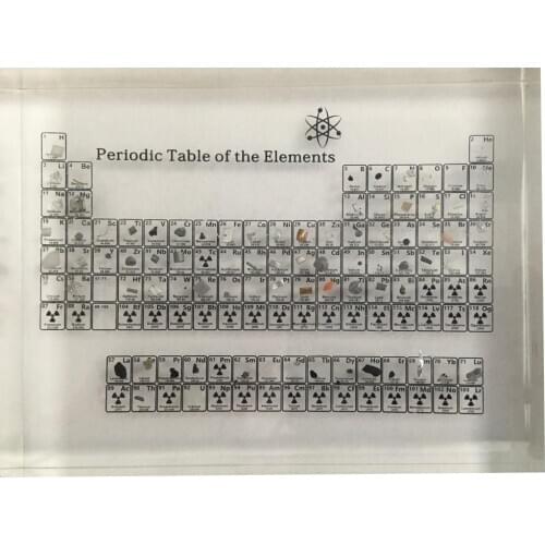 Element Display Acrylic Periodic Table Display Kids Teaching Tool Home Decoration Crystal Chemical Element Display Kids Gift