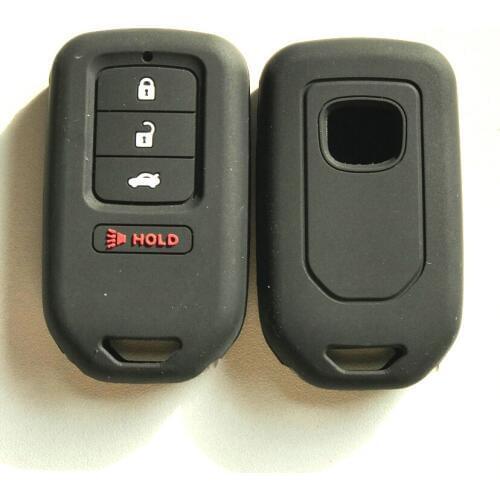 For Honda CRV Civic CRZ HRV Pilot Accord EX EXL 2013-2018 Car Silicone Remote Key Fob Cover Case 4 Buttons Car Accessories