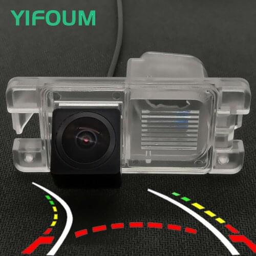 AHD Fisheye 12LED Dynamic Trajectory Car Rear View Camera For Mitsubishi L200 Sportero Triton Strada Hunter Strakar Barbarian