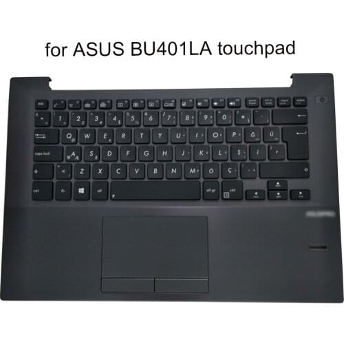 Backlit touchpad keyboard turkish for Asus PRO BU401LA BU401LG BU401L Turkey laptop keyboards gray Palmrest New 90NB02TI-R31TU0