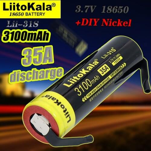 1-10 PCSLiitokala Lii31S 18650 lithium battery 3.7VLi-ion rechargeable battery light headlamp torch flashlight 18650 battery