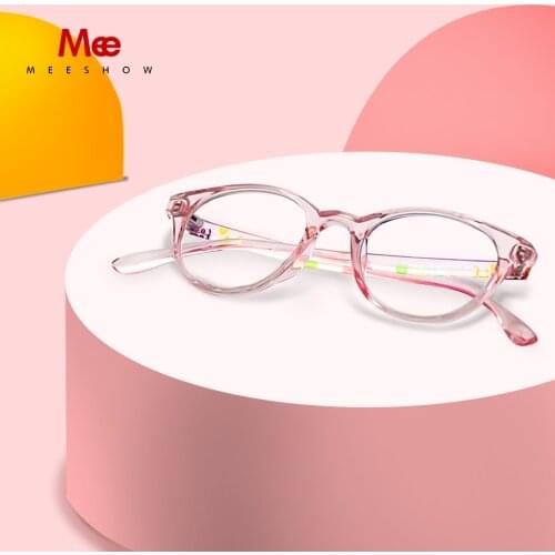 Meeshow kids glasses frames Anti blue light optical eyeglasses boy girls fashion TR90 Computer protection UV400 Glasses TK1939