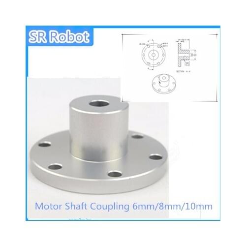 Motor Shaft Coupling 6mm/8mm/10mm For Mecanum Wheel Motor Shaft Hub Omni Wheel Shaft Hubs For Robot Parts DIY RC Robot Car Toy