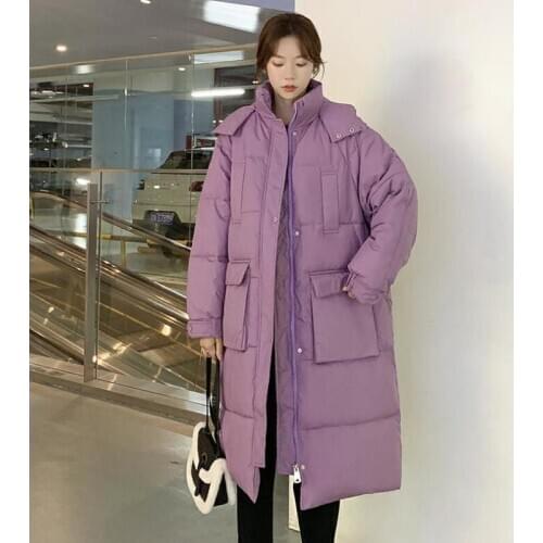 2020 New Winter Cotton Coat Women Warm Thicken Jacket Coat Womens Hooded Cotton-padded Overcoat Woman Long Winter Jackets CL760